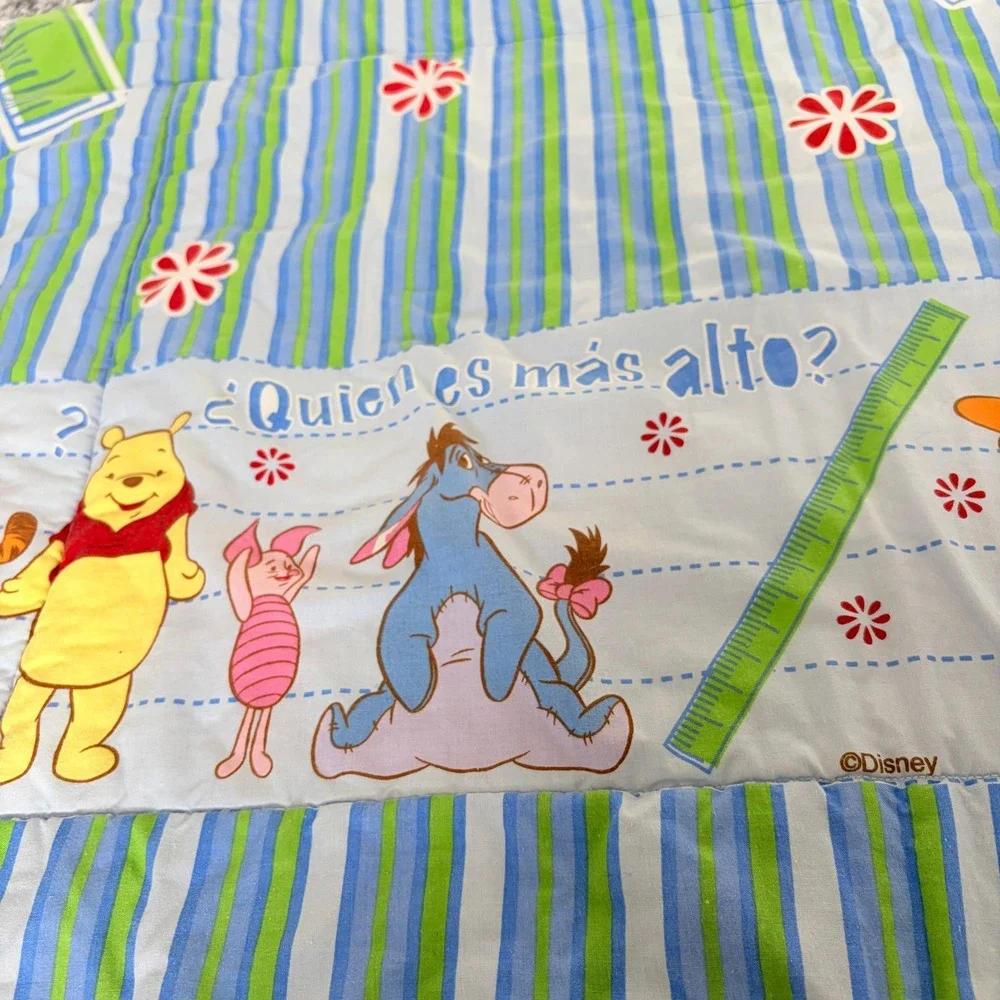 Disney Winnie the Pooh Spanish‎ Crib Comforter Baby 30x40